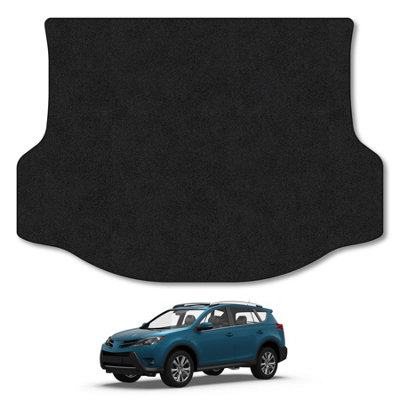 Toyota RAV4 (2013-2018) Boot Liner Mat Tailored Fit Black Trim Carpet ...