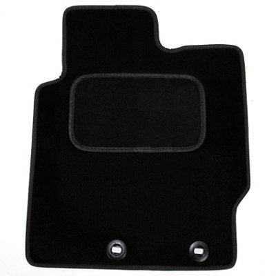 Toyota Yaris Car Floor Mats Mk3 2011 to 2020 Tailored Carpet 3pc Set Black - 5
