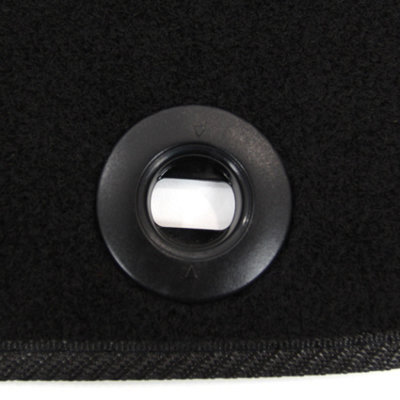 Toyota Yaris Car Floor Mats Mk3 2011 to 2020 Tailored Carpet 3pc Set Black - 6