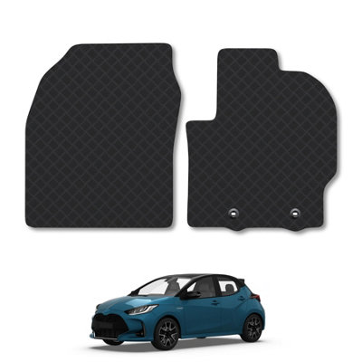 Toyota Yaris Hybrid 2020-Onward Car Floor Mats Rubber Tailored Fit ...