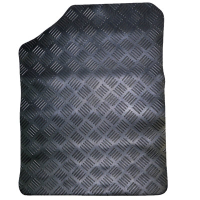 Toyota Yaris Tailored Car Floor Mats Mk3 2011 to 2020 Rubber 3pc Set Black - 4