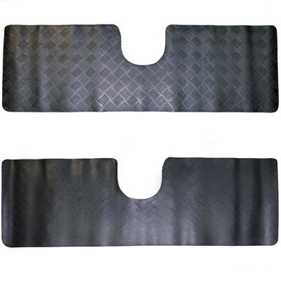 Toyota Yaris Tailored Car Floor Mats Mk3 2011 to 2020 Rubber 3pc Set Black - 7