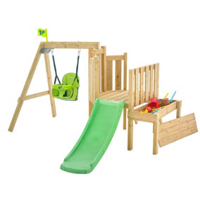 TP Forest Toddler Wooden Swing Set & Slide - FSC certified