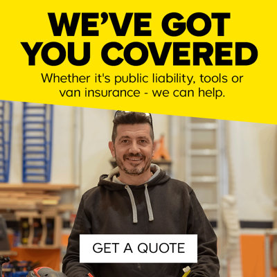We've got you covered. Whether it's public liabimity, tools or van insurance - we can help. Get a quote