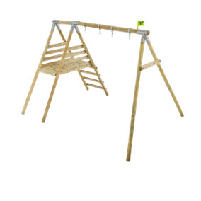 TP Knightswood Wooden Double & Deck Swing Frame - FSC certified