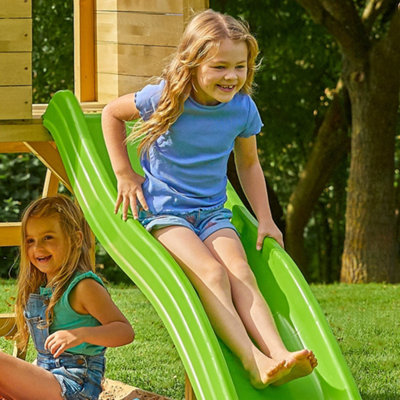 TP Treehouse Wooden Play Tower with Wavy Slide & Swing Arm - FSC certified