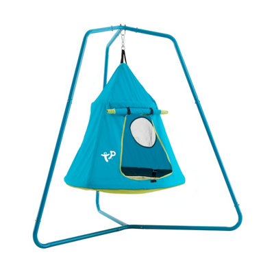 TP UFO Blue Den & Metal Swing Frame