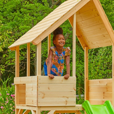 Play Tower Tp Wooden Playhouse With Slide TP Wooden Tower