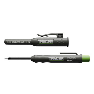 TRACER Deep Hole Construction Pencil with Replacement Lead Set