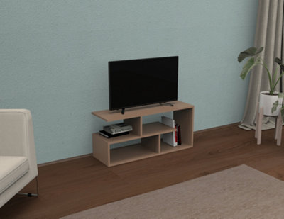 TRACK-L TV Unit with shelves 100cm W