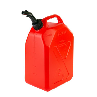 TrackTech 10L Fuel Can Push To Pour Nozzle Anti Spill Safety Lock Heavy Duty