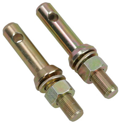 Tractor Lower Link Implement Hitch Mounting Pin 22mm - 3/4 UNF Thread 2pc