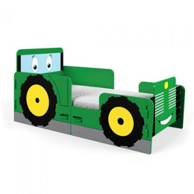 Tractor Novelty Junior Toddler (140x70cm) Kids Bed, Bedroom Furniture