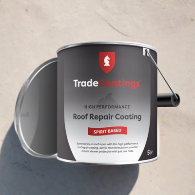 Trade Coatings Waterproof Roof Repair Paint with Reinforced Fibres - Black - 20kg