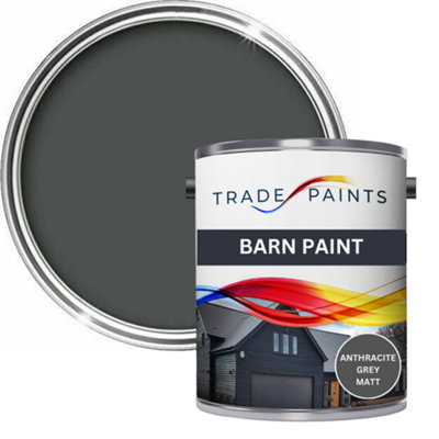 Trade Paint Barn Paint Matt Anthracite Grey 5L