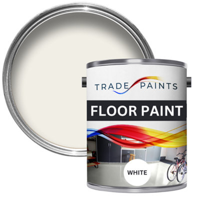 Trade Paints Heavy Duty Floor Paint White 5L