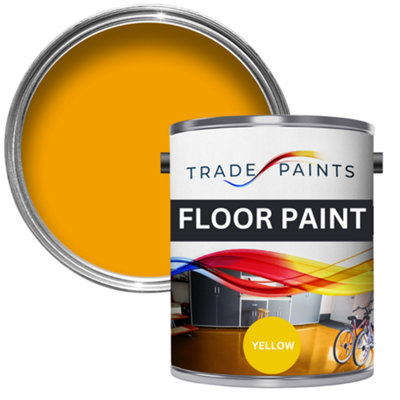 Trade Paints Heavy Duty Floor Paint Yellow 5L