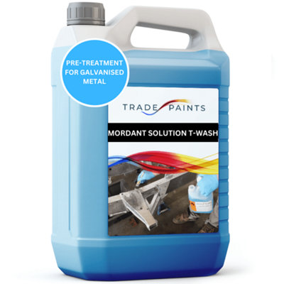 Trade Paints Mordant Solution T Wash For Galvanised Metal 5L