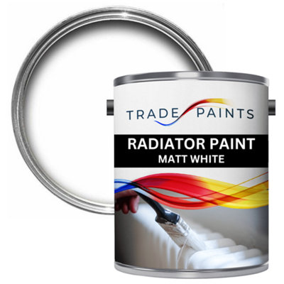 Trade Paints Radiator Paint Matt White 1L