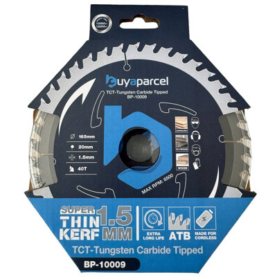 Trade Pro Circular Saw Blade 165 X 20 40 Teeth Fits Dewalt DCS565 DCS391 DCS390 DIY at B Q