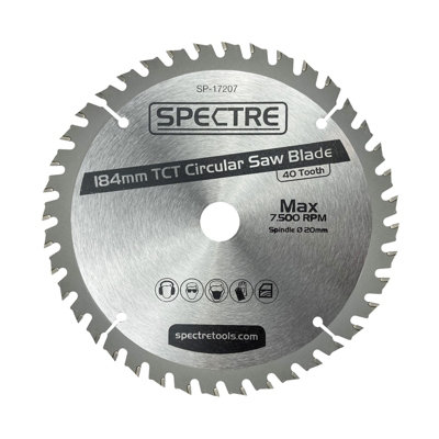 Trade Pro Circular Saw Blade 184 X 20 40 Teeth Fits Dewalt DCS570