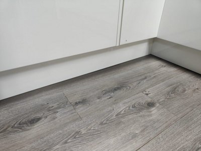 Tradeline Kitchen Plinth Pale Grey Gloss Finish 2.7mtr Long 150mm Wide 18mm Thick