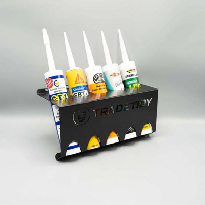 Tradetidy TT-STB x2 Silicone Adhesive Caulk Mastic Tube Holder - Black