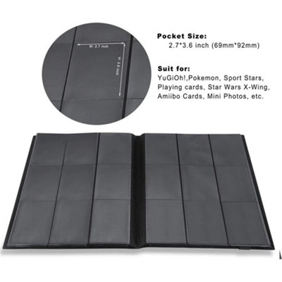 Trading Cards Album Folder 360 Pockets Card Binder Holder Game Card ...