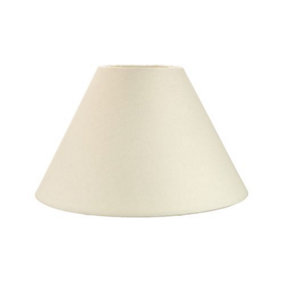 Traditional 10 Cream Cotton Coolie Lampshade Suitable for Table Lamp or Pendant