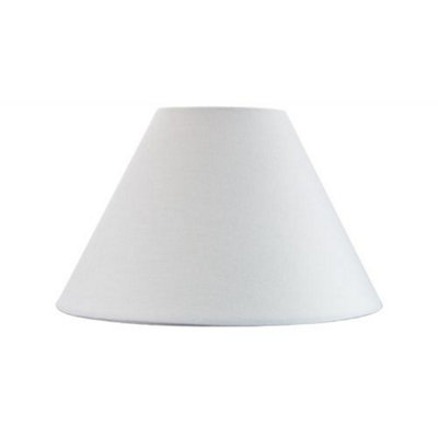 Traditional 10 White Cotton Coolie Lampshade Suitable for Table Lamp or Pendant