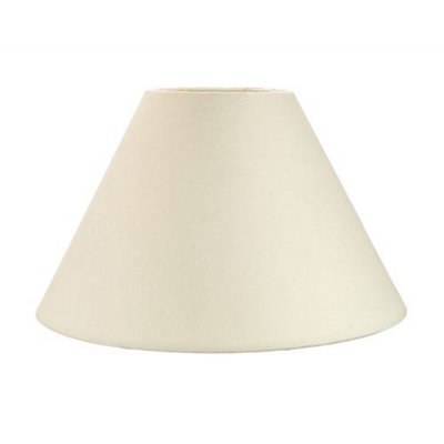 Traditional 12 Cream Cotton Coolie Lampshade Suitable for Table Lamp or Pendant