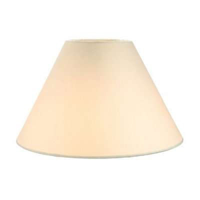 Traditional 12 Cream Cotton Coolie Lampshade Suitable for Table Lamp or Pendant