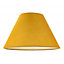 Traditional 12" Ochre Cotton Coolie Lampshade Suitable for Table Lamp or Pendant