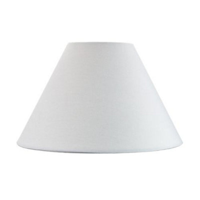 Traditional 12 White Cotton Coolie Lampshade Suitable for Table Lamp or Pendant