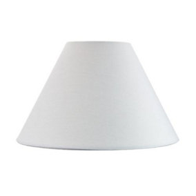 Traditional 12 White Cotton Coolie Lampshade Suitable for Table Lamp or Pendant