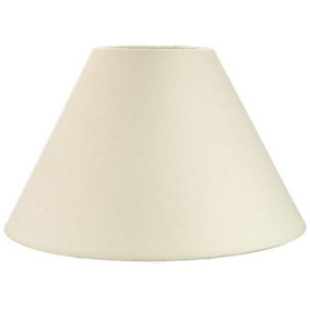 Traditional 14 Cream Cotton Coolie Lampshade Suitable for Table Lamp or Pendant