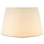 Traditional 14 Inch Cream Linen Fabric Drum Table/Pendant Lampshade 60w Maximum