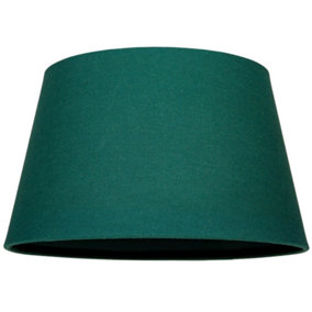 Traditional 14 Inch Forest Green Linen Drum Table/Pendant Lampshade 60w Maximum