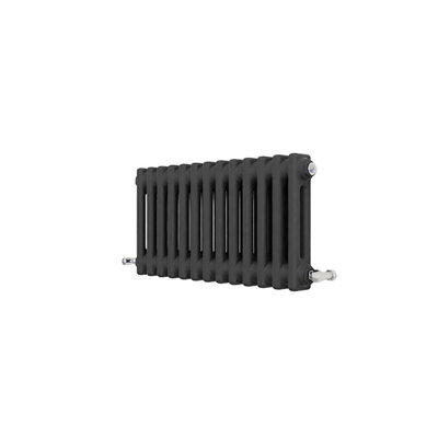 Traditional 2 Column Cast Iron Style Radiator Horizontal Anthracite ...