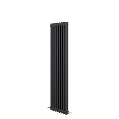 Traditional 2 Column Cast Iron Style Radiator Vertical Anthracite ...