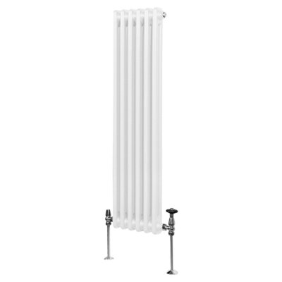 Traditional 2 Column Radiator - 1500 x 292 mm - White