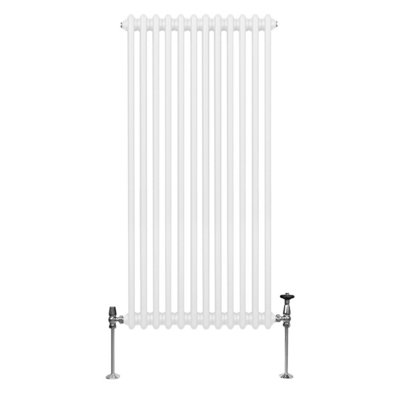 Traditional 2 Column Radiator - 1500 x 562 mm - White