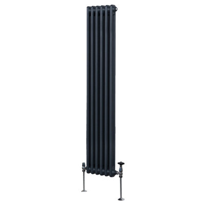 Traditional 2 Column Radiator - 1800 x 292 mm - Anthracite