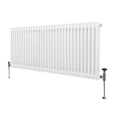 Traditional 2 Column Radiator - 600 x 1462 mm - White