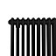 Traditional 2 Column Radiator - 600 x 832 mm - Black