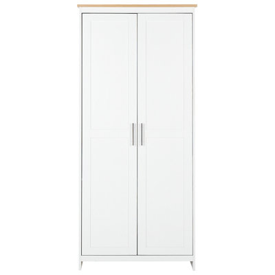 Traditional 2 Door Wardrobe White SELLIN