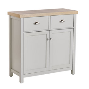 Traditional 2 Drawer Sideboard Grey CLIO
