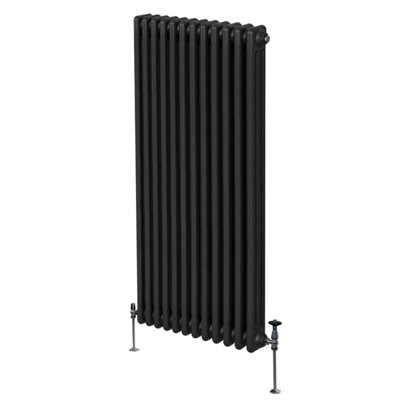 Traditional 3 Column Radiator - 1800 x 562 mm - Black