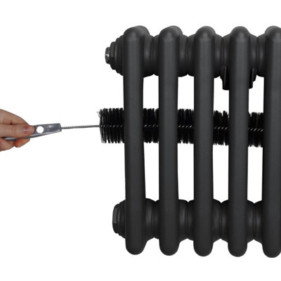 Traditional 3 Column Radiator - 300 x 1012 mm - Anthracite