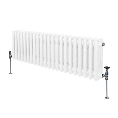 Traditional 3 Column Radiator - 300 x 1012 mm - White Price Comparisons | Compare The Build